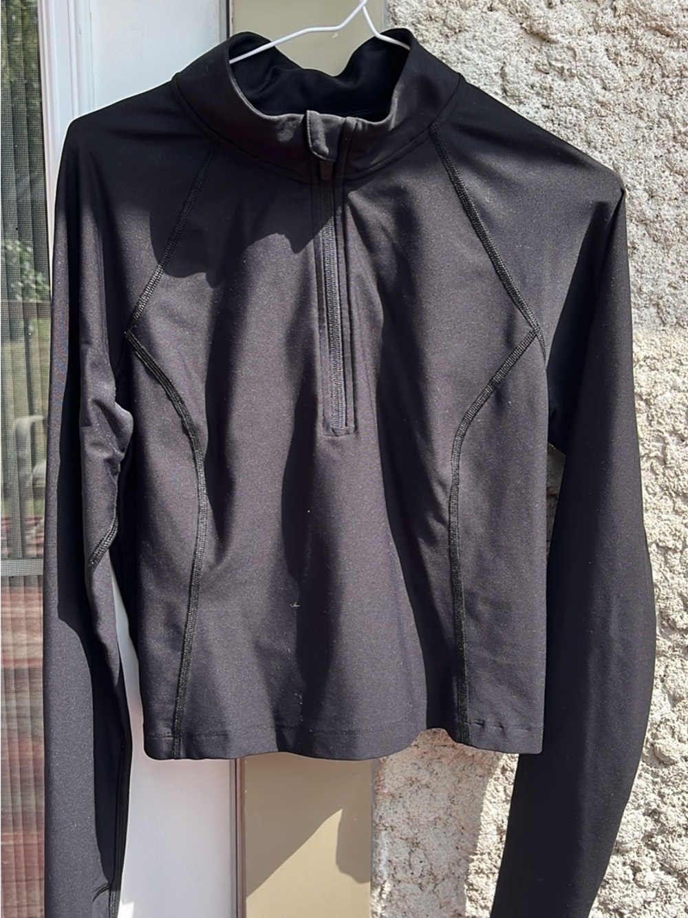 Women’s Black Athletic Half-Zip Performance Pullover